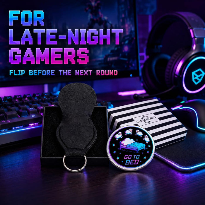 Gamer Gift for Men Boyfriend Husband Decision Coin Gaming Stuff Gamer Dad