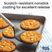 Everyday Nonstick Baking Sheet Set, 3 Pack Includes Small (13×9) Medium (15×1) and Large (17×11) Pans Carbon Steel Const