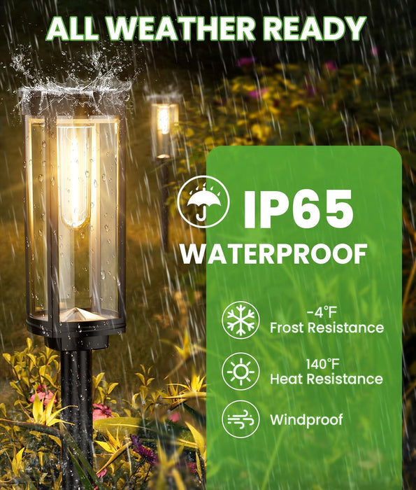 Solar Lights Outdoor, 8 Pack, Warm White, IP65
