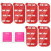 3M [6 Pack] Sticky Adhesive Pads Replacement Mounting Tape, Dashboard Sticker for Magnetic Phone Car Mount, Double Sided 3M Adhesive Pads, with 2 Dry Wipes