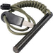 4" Survival Ferro Rod Drilled Flint Fire Starter and Striker Kit