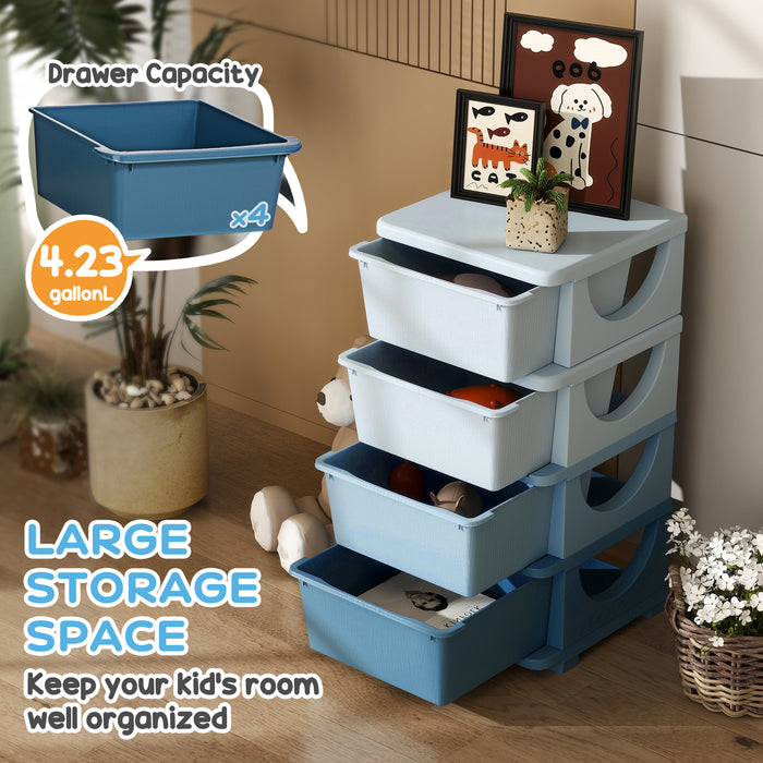 Four-Tier Children’s Drawer Tower