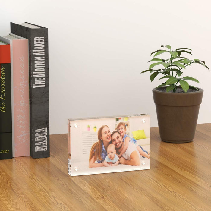 4x6 Acrylic Picture Frames 3 Pack, Clear Picture Frames，20% Thicker