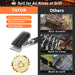 Grill Brush with Scraper, 18" Adjustable Handle BBQ Grill Brush for Outdoor Grill, Extra Strong Grill Cleaner Accessorie