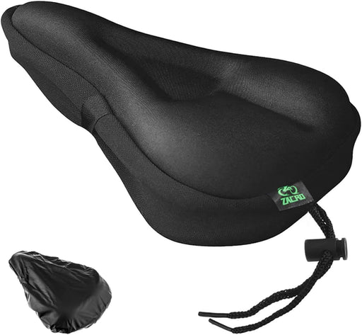 Bike Seat Cushion - Gel Padded Cover for Men Women Comfort, Extra Soft Exercise Bicycle Compatible with Peloton, Station