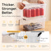 6Packs 7.8Qt Plastic Storage Bins with Lids, Clear Organizer