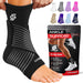 Sleeve Stars Ankle Brace Men & Women Support (Single/M:10"-12"/Black)