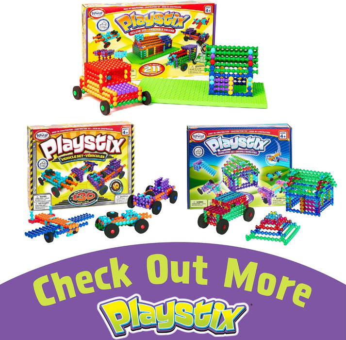 Playstix Construction Toy Set, 150 Piece Kit