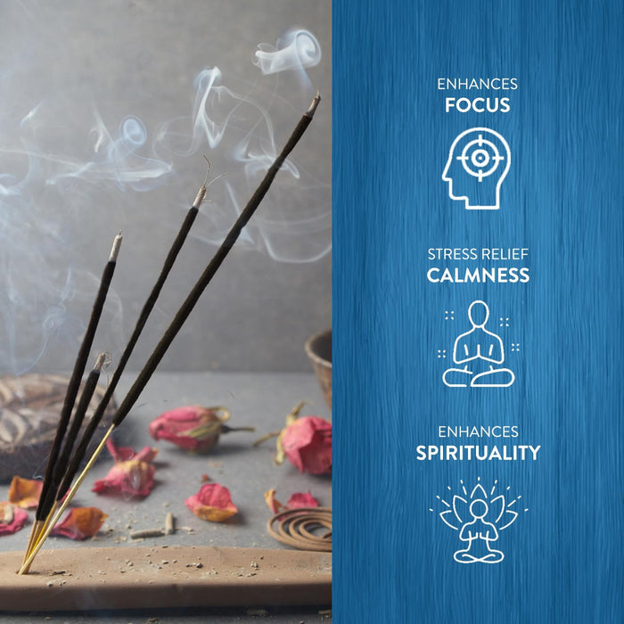 Frankincense Myrrh Incense Sticks - 120 Count | Natural Air Purifying Aromatherapy | Calming and Cleansing Fragrance | Perfect for Meditation and Relaxation | Long-Lasting Burn.