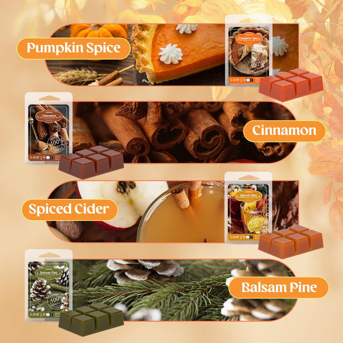 Fall Scented Wax Melts, Autumn Wax Cubes for Wax Warmer