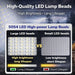 Solar Rechargeable Camping Work Light, 7200mAh Portable Flood Light
