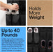 Over the Door Shoe Organizer, 24 Large Pockets, Black