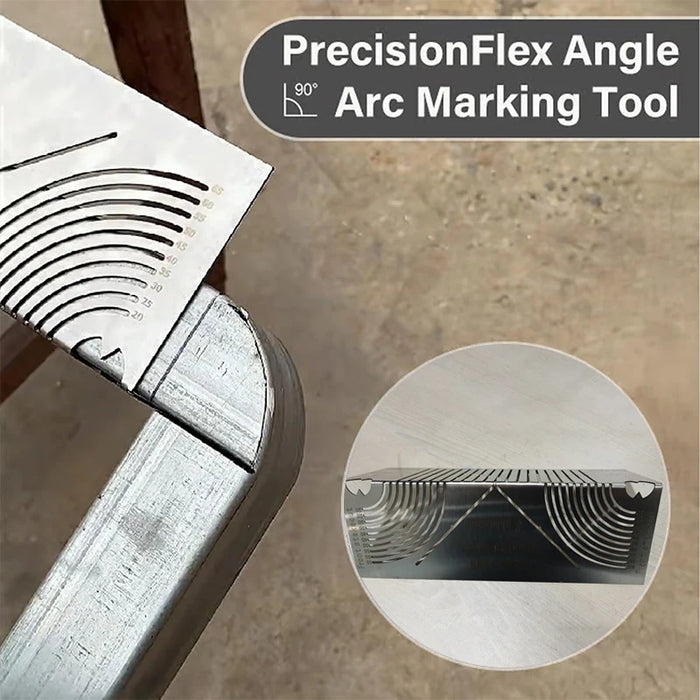 Practical Precisionflex Angle & Arc Marking Tool Square Pipe Bend Steel Marking Tool Welding Essential Household Artifact
