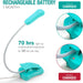 Rechargeable Book Light for Reading in Bed(Blue)
