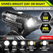 USB Rechargeable Bike Lights Set with Bell, LED Bicycle Front Rear Light