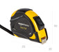 Self-Locking Tape Measure with Belt Clip, 16-Feet (5-Meters), Inch/Metric Scale, MID Accuracy, Black, Yellow