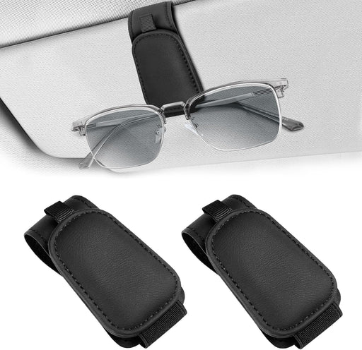 2 Pack Sunglass Holder for Car Visor, Magnetic, Easy to Hold