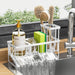 Sink Caddy, Sponge Holder for Kitchen Sink, Kitchen Sink Organzier with High Brush Holder, Rustproof Stainless Kitchen Gadgets Sink Accessories, Organizadores De Cocina, Patent 1038566S