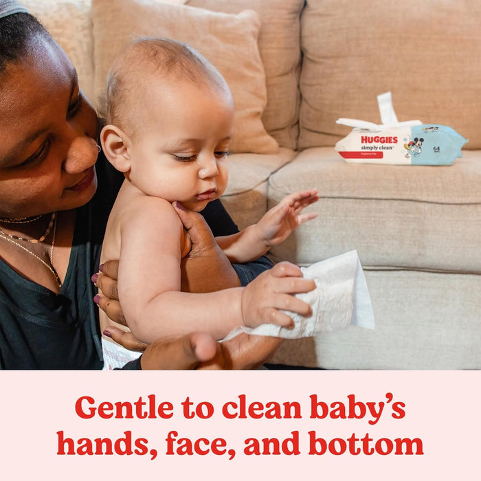Huggies Simply Clean Baby Wipes, Unscented, 11 Packs, 704 Wipes