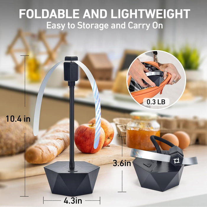 Fly Fans for Food Tables, Fly Control Spinner Table Top Keep Flies Away from Patio Picnic Party Restaurant Kitchen Camping and BBQ