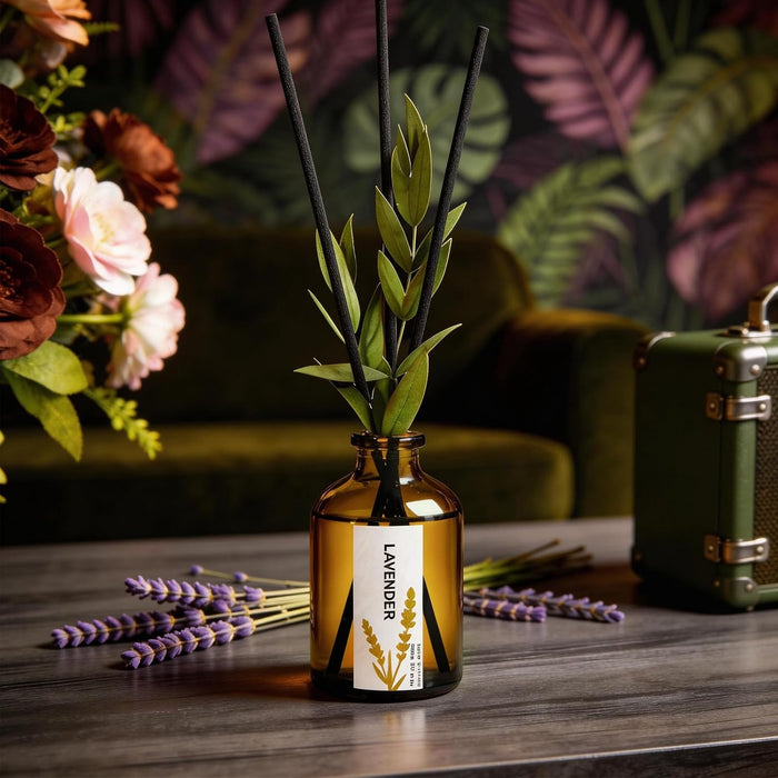 Reed Diffuser Set, Eucalyptus, Linen, Lavender, Oil Diffusers with Sticks