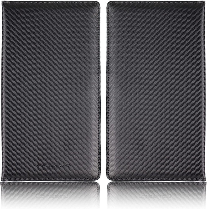 Car Registration & Insurance Card Holder, Carbon Fiber Black