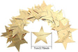 130 ft Star Garland Banner Decor, Gold