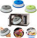 Microwave Splatter Cover Vented for Food, Splatter Guard & Colander Kitchen Gadget for Fruit Vegetables Microwave Plate 