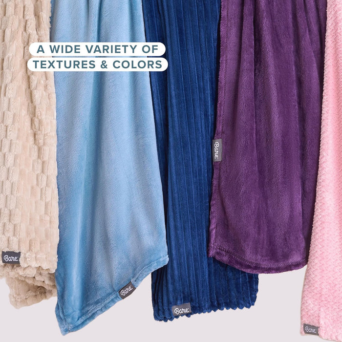 Fleece Blanket Luxury Microplush (Full/Queen, Grey)
