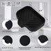 Silicone Soap Dish with Drain Spout, Self-Draining Sink Organizer Tray for Bathroom and Kitchen, Sponges, Dispensers and