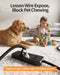 30ft Wire Loom Automotive, 1/2in Cord Protectors from Pets no Chew, Black