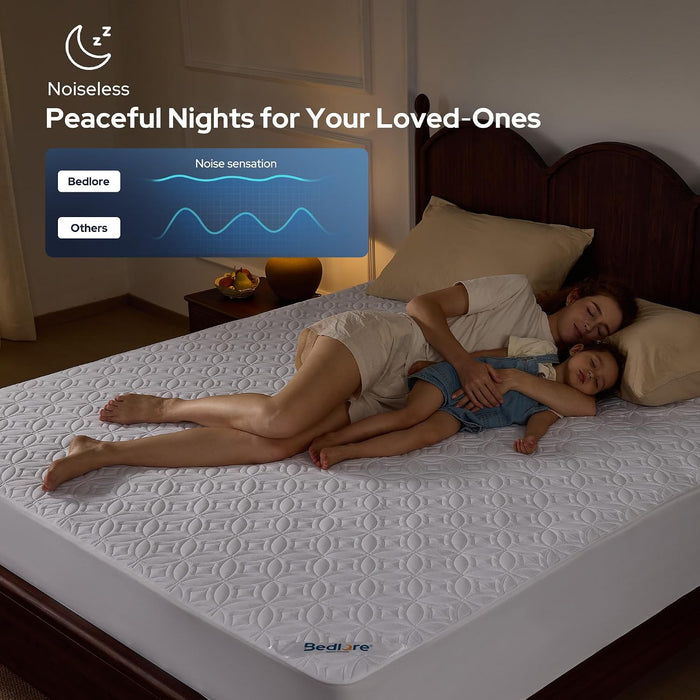 Waterproof Mattress Protector, Queen Size Mattress Pad Noiseless