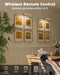 Picture Light for Wall, 4800mAh Rechargeable Wireless Remote, 16‘’ Dimmable Magnetic LED Art Display Light with 3 Color Temperatures, for Gallery, Living Room, Bedroom, Hallway (Gold)