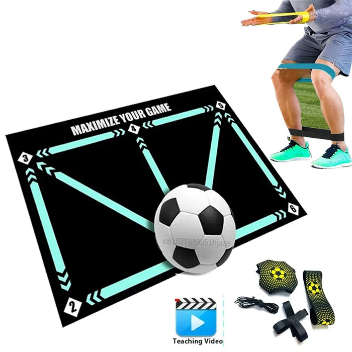 90Cm Football Training Mat Durable Non Slip Foldable Kids Adults Dribble Training Mat Football Training Indoor Ourdoor Equipment