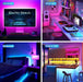LED Lights for TV 16.4ft LED Light for 45-75 Inch TVs RGB Lights Backlight Behind Music Sync Bluetooth APP and Remote Control TV LEDs Strip USB Powered for Bedroom/Gaming