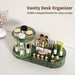 360 Rotating Makeup Organizer for Vanity, 2 Small Trays & 5 Compartments for Cosmetics, Skincare, Perfume, Lipstick & Ma