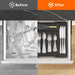 Expandable Silverware Drawer Organizer, Kitchen Utensil Tray