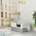 High-Sided Stainless Steel Cat Litter Box