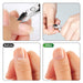 Cuticle Trimmer 3/4 Jaw Extremely Sharp Cuticle Nippers Scissors Stainless Steel Clippers Cutter Remover Pedicure Manicu