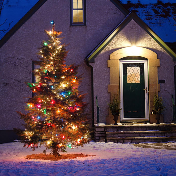 60 LED Slow Twinkle Christmas String Lights, Multicolor Soft Glow