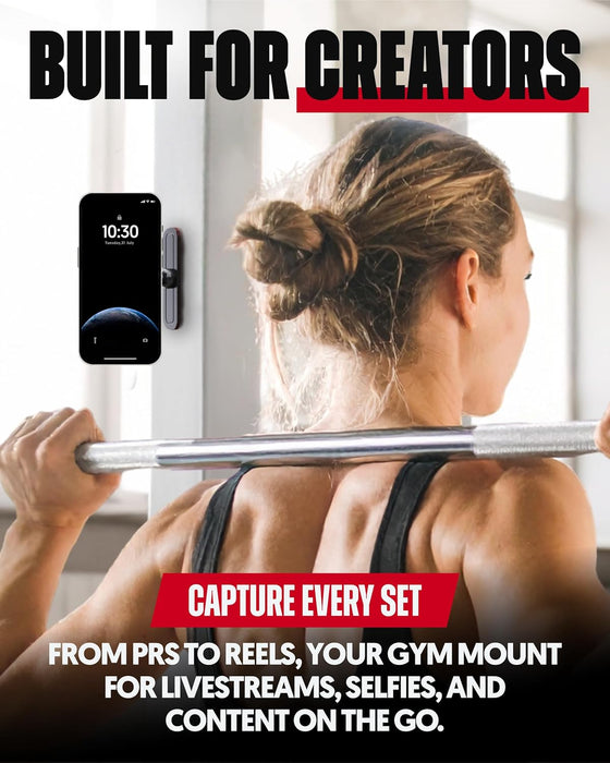 Magnetic Phone Holder for Gym, Stand for MagSafe and Android, Alloy Base