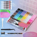 35000 Pcs Resin Jelly Rhinestones Kit, Multicolor 3mm Flatback Rhinestones with 4 Pcs B7000 Jewelry Glue & Tools, All-in