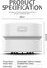 Mini Desktop Vacuum Cleaner for Table Dust (White AA Battery)