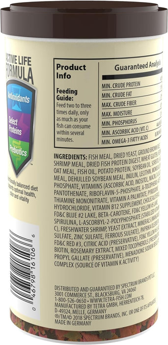 Min Tropical Flakes Fish Food, 7.06 oz