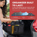 Car Trunk Organizer for SUV & Truck Cargo Storage, Large, Black