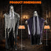 Halloween Decorations Outdoor Hanging Ghost: Spooky Haunted House Decor