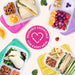 Easyboxes - Original Stackable Lunch Boxes - Reusable 3-Compartment Food Containers for Kids and Adults - Bento Lunch Box for Meal Prep, School, & Work - BPA Free, Set of 4 (Brights)