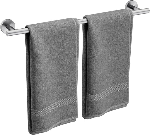 Brushed Nickel Towel Bar, 24 Inch Bathroom Towel Rack Modern Bathroom Decor