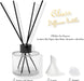 4PCS Fragrance Glass Diffuser Bottles, Refillable Diffuser Bottles with 20pcs Reeds Sticks & Black Caps & Funnel, Diffuser Jars for Home Oil Fragrance Decoration Girl Women Gift (100ML)