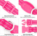 Light Up Dog Collar for Small Dogs & Cats (Pink, XS)